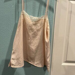 Lulus Maddox Ivory Satin Lace Cami Size Medium